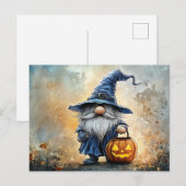 Halloween Trick or treat Gnome Briefkaart (Voorkant / Achterkant)