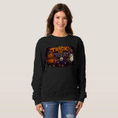 Halloween Trick or treat Graffiti Kleding Unisex Trui (Voorkant volledig)