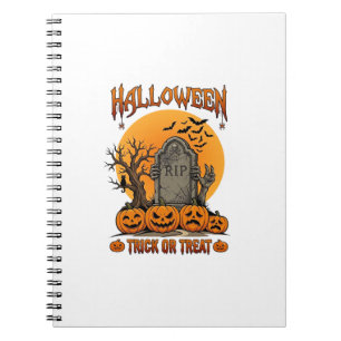 Halloween Trick Or Treat Grafsteen Zombie Handen P Notitieboek