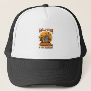 Halloween Trick Or Treat Grafsteen Zombie Handen P Trucker Pet