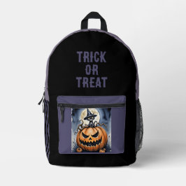 Halloween, Trick or Treat, Griezeldruk Pompoenen Bedrukte Rugzak