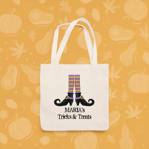 Halloween Trick or Treat Grilleg Heksen Schoenen Tote Bag
