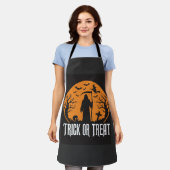 Halloween Trick or Treat Grim Reaper Ontwerp_1 Schort (Gedragen)