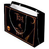 Halloween Trick or treat Groot Cadeauzakje (Achterkant Gekanteld)