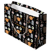 Halloween Trick or treat Groot Cadeauzakje (Achterkant Gekanteld)