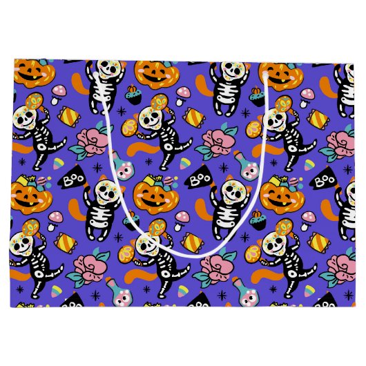 Halloween Trick or treat Groot Cadeauzakje (Achterkant)