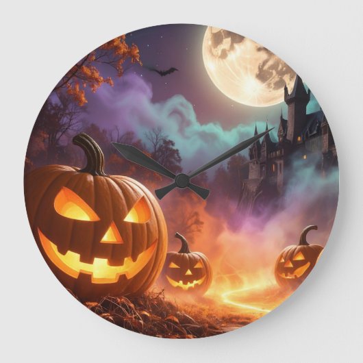 Halloween Trick or treat Grote Klok (Voorkant)