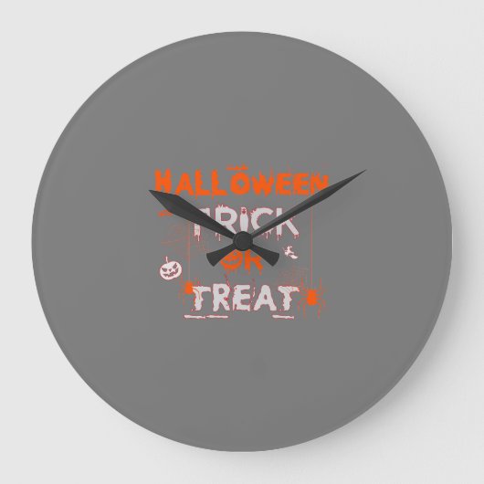 Halloween Trick or treat Grote Klok (Voorkant)
