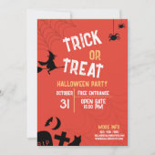  Halloween Trick or treat Halloween Party Kaart (Voorkant)