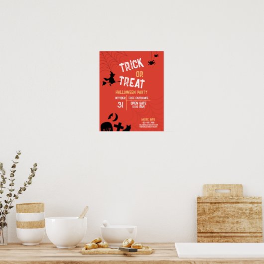  Halloween Trick or treat Halloween Party Poster (Keuken)