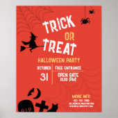  Halloween Trick or treat Halloween Party Poster (Voorkant)