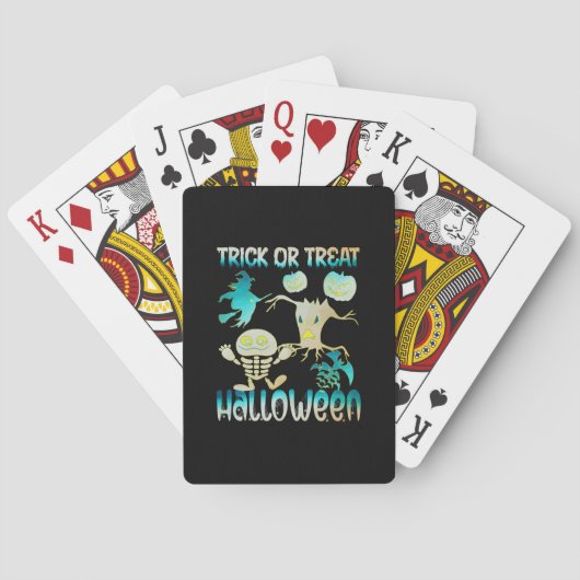 Halloween Trick or treat Halloween Pokerkaarten (Achterkant)