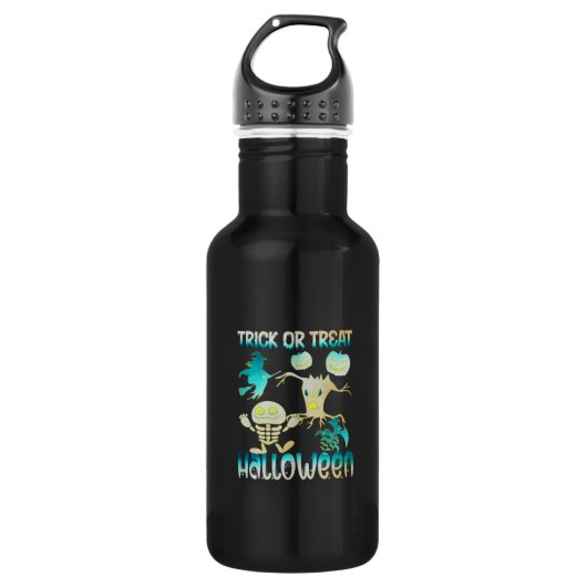 Halloween Trick or treat Halloween Waterfles (Voorkant)