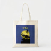 Halloween Trick or treat Haunted House Witch Moon Tote Bag (Voorkant)