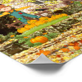 Halloween Trick or treat Herfst Pumpkins Collage Poster (Hoek)