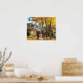 Halloween Trick or treat Herfst Pumpkins Collage Poster (Keuken)