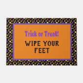 Halloween Trick or treat in de openlucht Deurmat (Voorkant)
