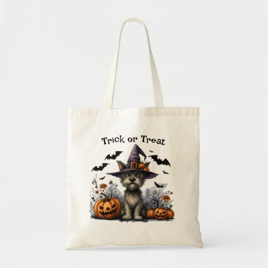 Halloween Trick or treat in het Pet van een heks Tote Bag (Voorkant)