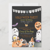Halloween Trick or treat Invitation Kaart (Voorkant)