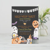 Halloween Trick or treat Invitation Kaart (Staand voorkant)