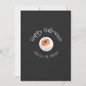 Halloween Trick or treat Invitation Kaart (Achterkant)