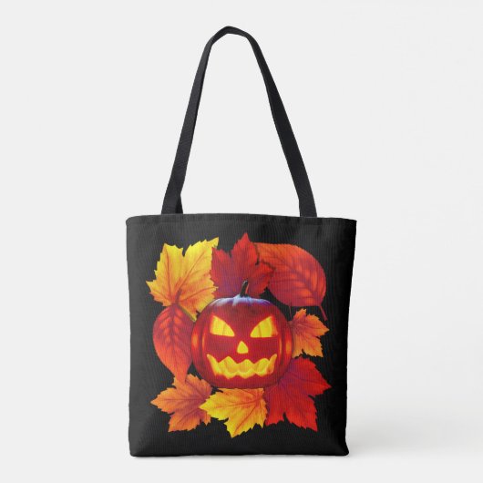 Halloween Trick or treat Jack O'lantern Tote Bag (Achterkant)