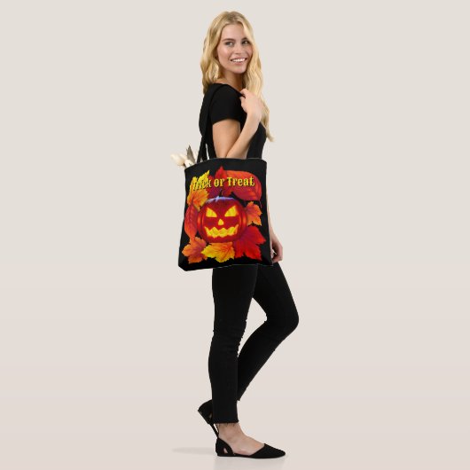 Halloween Trick or treat Jack O'lantern Tote Bag (Op model)