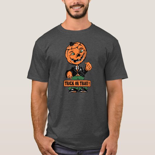 Halloween Trick or treat Jack O'Lantern uit de jar T-shirt (Voorkant)