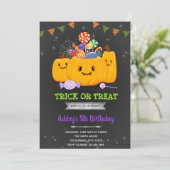 Halloween trick or treat kaart (Staand voorkant)