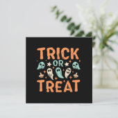 Halloween Trick or treat Kaart (Staand voorkant)