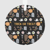 Halloween Trick or treat Kinder Halloween Ornament (achterkant)