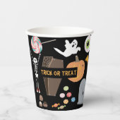 Halloween Trick or treat Kinder Halloween Party Papieren Bekers (Voorkant)