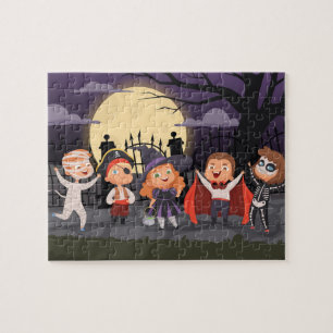 Halloween Trick or treat Kinder Puzzle Legpuzzel