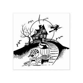 Halloween Trick or treat Kinder Rubber Stamp Rubberstempel