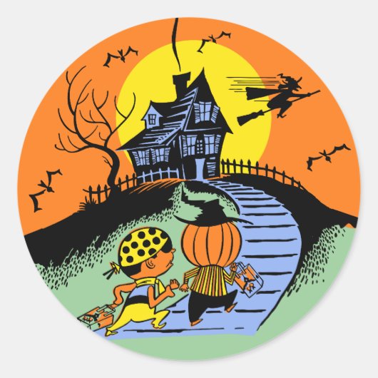 Halloween Trick or treat Kinder Sticker (Voorkant)
