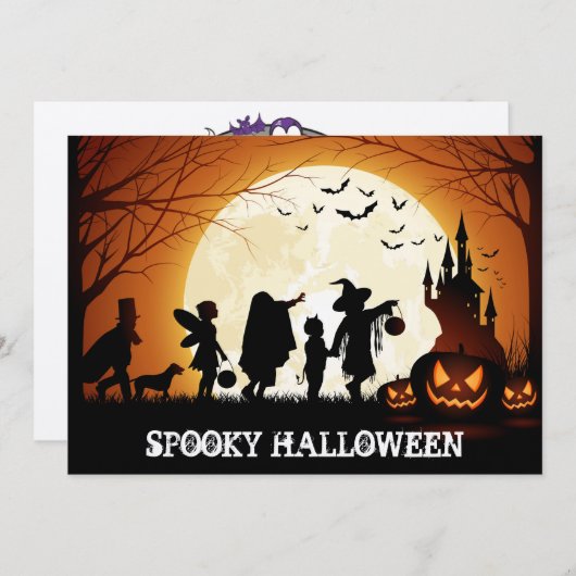 Halloween Trick or treat Kinderen (Voorkant / Achterkant)