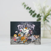 Halloween Trick or treat Kinderen Briefkaart (Staand voorkant)