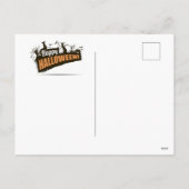 Halloween trick or treat kinderen feestdagenkaart (Achterkant)