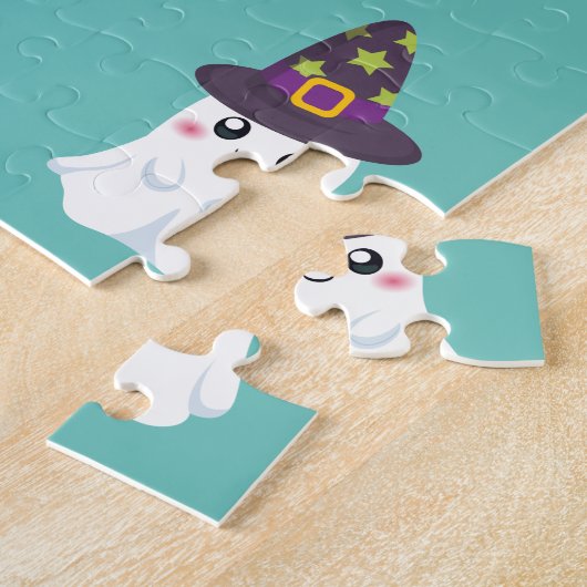 HALLOWEEN "TRICK OR TREAT KINDEREN GEPUBLICEERD LEGPUZZEL (Zijkant)