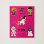 HALLOWEEN "TRICK OR TREAT KINDEREN GEPUBLICEERD LEGPUZZEL (Verticaal)