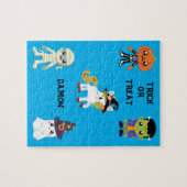 HALLOWEEN "TRICK OR TREAT KINDEREN GEPUBLICEERD LEGPUZZEL (Horizontaal)