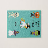 HALLOWEEN "TRICK OR TREAT KINDEREN GEPUBLICEERD LEGPUZZEL (Horizontaal)