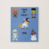 HALLOWEEN "TRICK OR TREAT KINDEREN GEPUBLICEERD LEGPUZZEL (Verticaal)