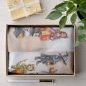 Halloween Trick or treat Kinderen in kostuums Tissuepapier (Geschenk)