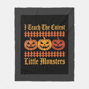Halloween Trick Or Treat Kleine Monsters Pompoen D Fleece Deken