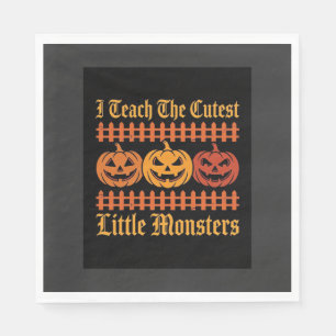 Halloween Trick Or Treat Kleine Monsters Pompoen D Servet