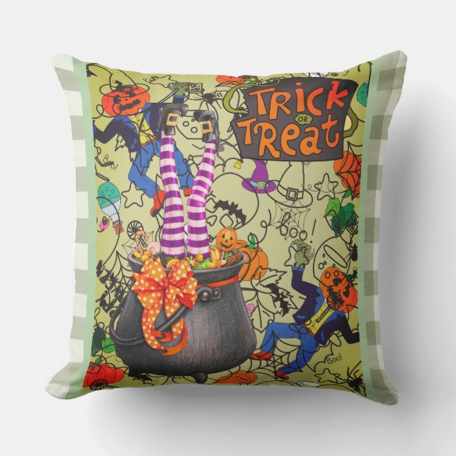 Halloween, Trick or treat kussen (Voorkant)