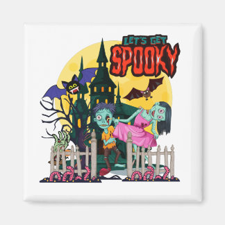 Halloween Trick or treat Laten we Spooky krijgen Magneet