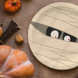 Halloween Trick or treat Leuke mama Kronkelende Ey Papieren Bordje<br><div class="desc">Hier te vinden op: http://www.zazzle.com/selectpartysupplies</div>