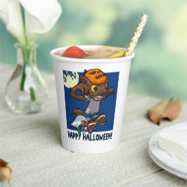 Halloween Trick or treat Little Cartoon Werewolf Papieren Bekers